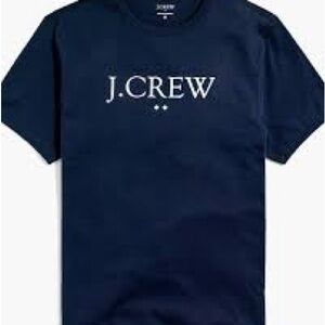 J. Crew Men's Dark Blue Short Sleeve Tee